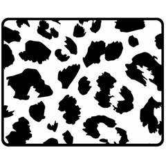 Leopard Skin Double Sided Fleece Blanket (medium)  by Nexatart