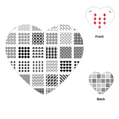 Retro Patterns Playing Cards (heart)  by Nexatart