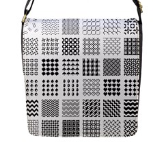 Retro Patterns Flap Messenger Bag (l)  by Nexatart