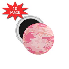 Pink Camo Print 1 75  Magnets (10 Pack)  by Nexatart