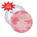 Pink Camo Print 2.25  Buttons (10 pack)  Front