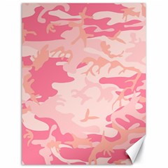 Pink Camo Print Canvas 18  X 24   by Nexatart