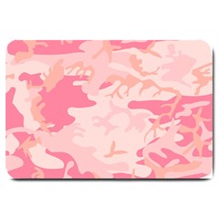 Pink Camo Print Large Doormat  by Nexatart