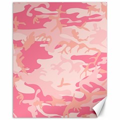 Pink Camo Print Canvas 11  X 14   by Nexatart