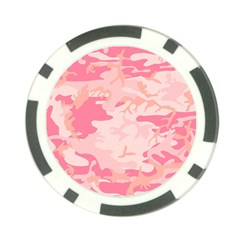 Pink Camo Print Poker Chip Card Guard by Nexatart