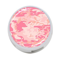 Pink Camo Print 4-port Usb Hub (one Side) by Nexatart