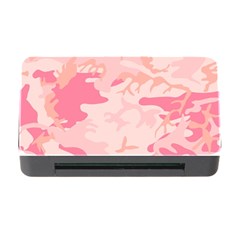 Pink Camo Print Memory Card Reader With Cf by Nexatart