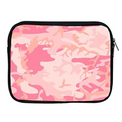 Pink Camo Print Apple Ipad 2/3/4 Zipper Cases by Nexatart