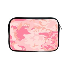 Pink Camo Print Apple Ipad Mini Zipper Cases by Nexatart