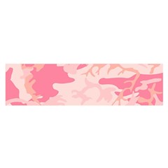 Pink Camo Print Satin Scarf (oblong) by Nexatart