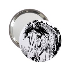 Framed Horse 2 25  Handbag Mirrors by Nexatart