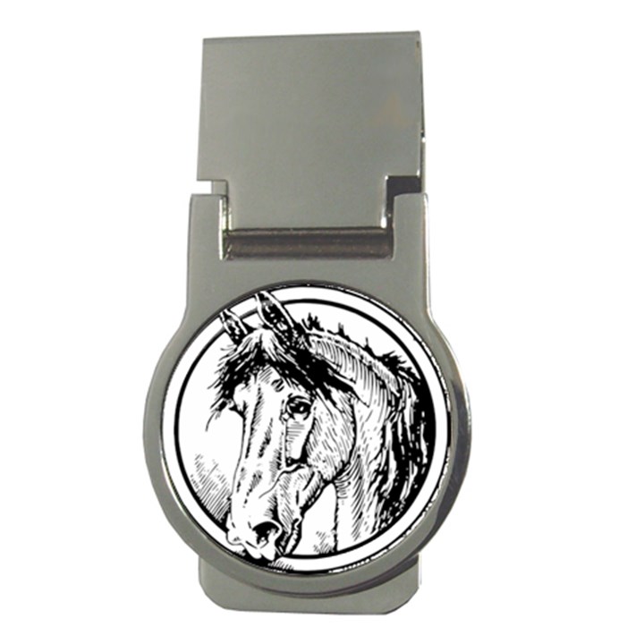 Framed Horse Money Clips (Round) 