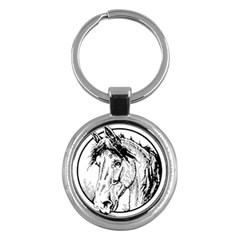 Framed Horse Key Chains (round) 