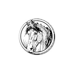 Framed Horse Golf Ball Marker by Nexatart