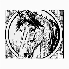 Framed Horse Small Glasses Cloth (2-side) by Nexatart