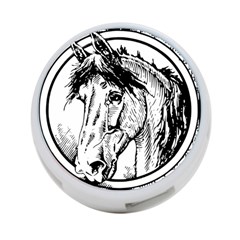 Framed Horse 4-port Usb Hub (one Side) by Nexatart