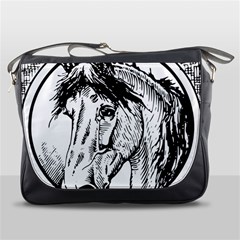 Framed Horse Messenger Bags by Nexatart