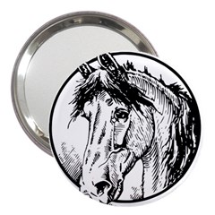 Framed Horse 3  Handbag Mirrors by Nexatart