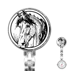 Framed Horse Stainless Steel Nurses Watch by Nexatart