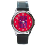 Funny Foggy Thing Round Metal Watch Front