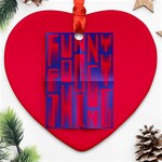 Funny Foggy Thing Ornament (Heart) Front