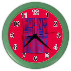 Funny Foggy Thing Color Wall Clocks