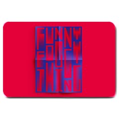 Funny Foggy Thing Large Doormat  by Nexatart