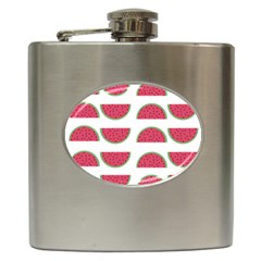 Watermelon Pattern Hip Flask (6 Oz) by Nexatart