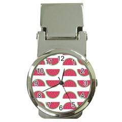 Watermelon Pattern Money Clip Watches by Nexatart