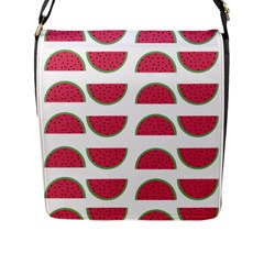 Watermelon Pattern Flap Messenger Bag (l)  by Nexatart