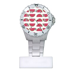 Watermelon Pattern Plastic Nurses Watch by Nexatart