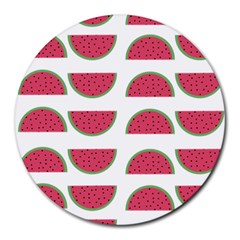 Watermelon Pattern Round Mousepads by Nexatart