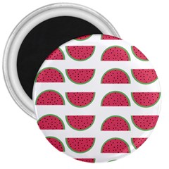 Watermelon Pattern 3  Magnets by Nexatart