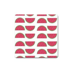 Watermelon Pattern Square Magnet by Nexatart