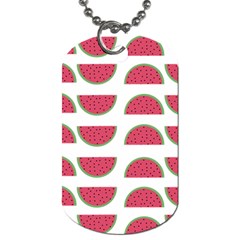 Watermelon Pattern Dog Tag (one Side) by Nexatart