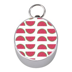 Watermelon Pattern Mini Silver Compasses by Nexatart