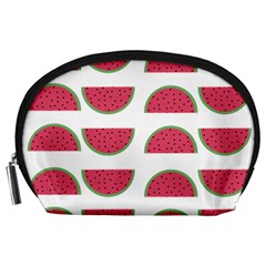 Watermelon Pattern Accessory Pouches (large)  by Nexatart