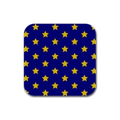 Star Pattern Rubber Square Coaster (4 Pack)  by Nexatart