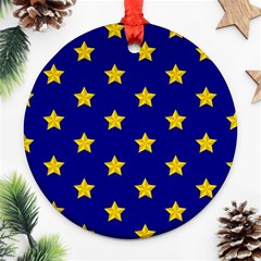 Star Pattern Ornament (round) by Nexatart