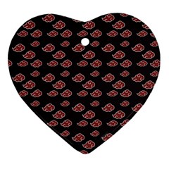 Cloud Red Brown Ornament (Heart)