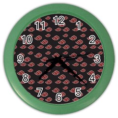 Cloud Red Brown Color Wall Clocks