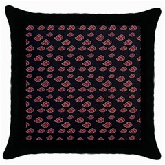 Cloud Red Brown Throw Pillow Case (black) by Mariart