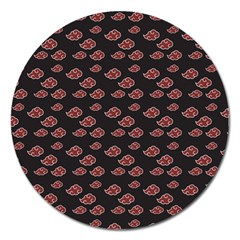 Cloud Red Brown Magnet 5  (round) by Mariart