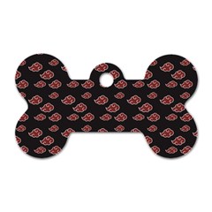 Cloud Red Brown Dog Tag Bone (two Sides) by Mariart