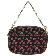 Cloud Red Brown Chain Purses (two Sides)  by Mariart