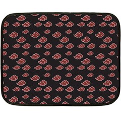 Cloud Red Brown Double Sided Fleece Blanket (mini)  by Mariart