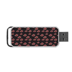 Cloud Red Brown Portable Usb Flash (one Side) by Mariart