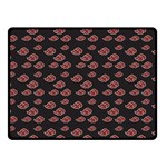 Cloud Red Brown Double Sided Fleece Blanket (Small)  45 x34  Blanket Back