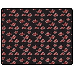 Cloud Red Brown Double Sided Fleece Blanket (medium)  by Mariart