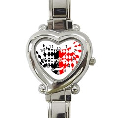 Face Mask Red Black Plaid Triangle Wave Chevron Heart Italian Charm Watch